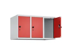 opzetkast,v. locker,3vak.,vak B 300mm,HxBxD 500x900x500mm,draaigrendel
