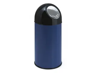 Afvalbak Met Pushdeksel 40 Liter Blauw - 1