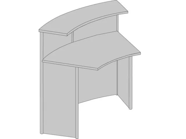 Balieprogramma Genua Basiselement Staal 1150x1180x700mm R45°