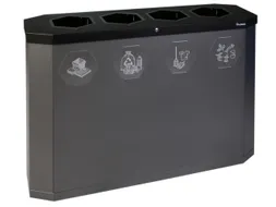 afvalverzamelstation,4x45l,HxBxD 830x1200x355mm,4opening(en)