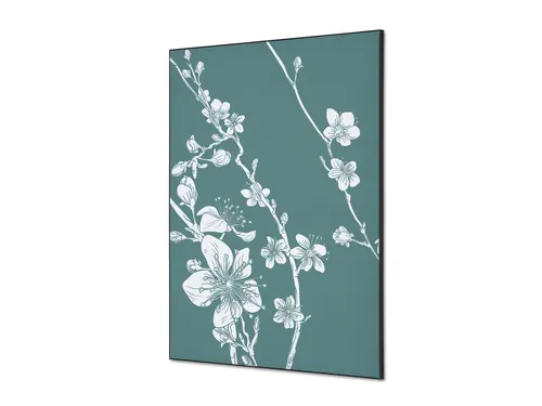 Wanddecoratie Textiel Set A1 Japanse Bloesem Groen