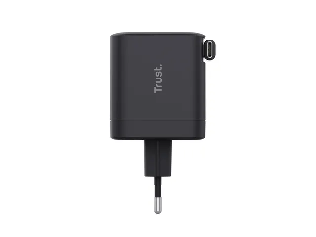 Trust Maxo Intrekbare USB-C-PD-oplader van 65W Zwart