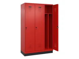 locker voor scheiding van kleding,HxBxD 1950x1200x500mm,3vak