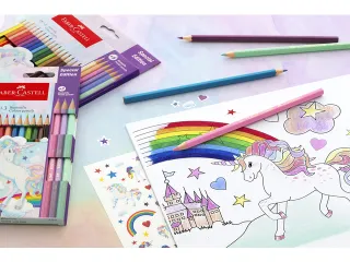 Kleurpotlood Faber-Castell Unicorn zeskantig 10 stuks Kleuren+3 pastel - 5