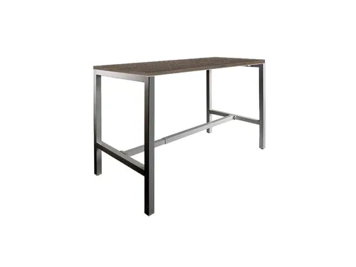 Domino Basic statafel 140x80cm 110cm Logan Eik 25mm Zwart