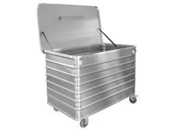 Bakwagens Aluminium Deksel En Cilinderslot 250kg 935x1280x730mm
