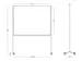 Verrijdbaar Whiteboard Workboard 120x150cm Emaille zwart profiel