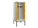 locker met bank,voor scheiding van kleding,HxBxD 2120x800x815mm,2vak