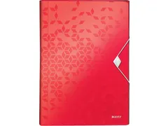 WOW projectmap A4, 6 vakken, rood