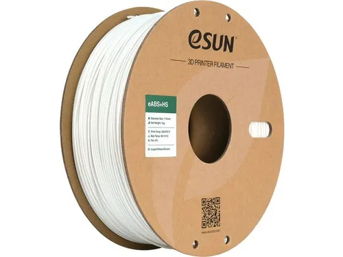 eSUN 3D printer Filament eABS+HS High Speed 1,75mm Wit 1kg