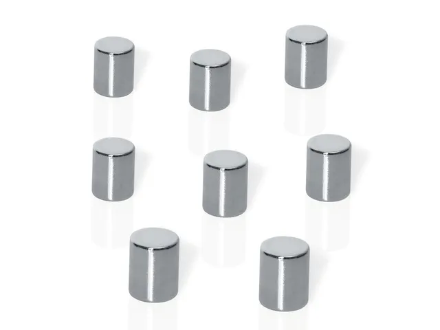magneten Be!board 8 stuks rond 8mm Zilver