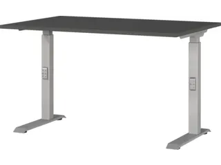 In hoogte verstelbaar bureau,HxBxD 680-910x1200x800mm,blad grafiet - 1