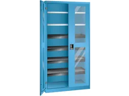 vitrinekast HxBxD 1950x1000x580mm 6xStalen bodem RAL5012