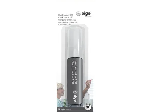 Krijtstift Sigel wit 1st wig punt 5-15 mm