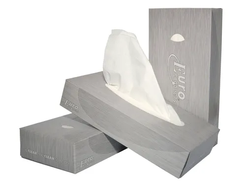 Facial tissues Euro Products 140040 2-laags cellulose 21 x 21 cm