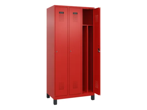 locker voor scheiding van kleding,HxBxD 1950x900x500mm,3vak