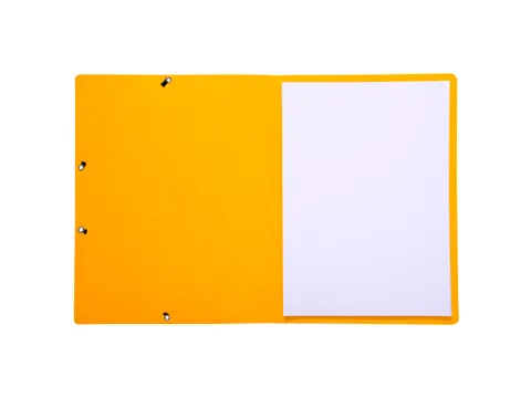 Elastomap zonder klep glanskarton 355gm² A4-Geel