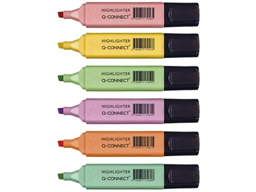 Markeerstift Pastel Assorti 6 Stuks