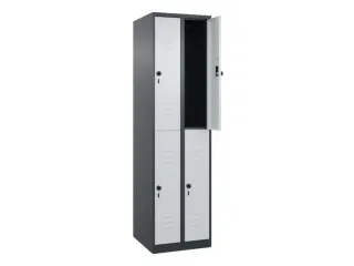 dubbeldekse locker,HxBxD 1850x500x500mm,2x2vak.,vak B 250mm - 2