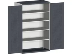 kast met sleufplaat,HxBxD 2000x1300x525mm,4xStalen bodem