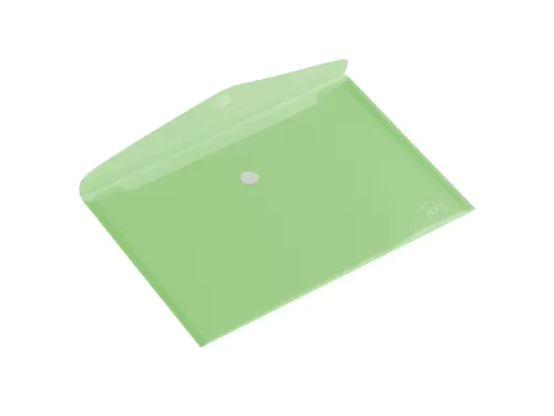 Enveloptas HF2 A5 250x180mm dwars transparant groen