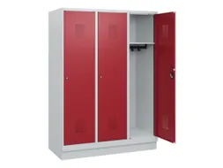 schoollocker,HxBxD 1630x1200x500mm,3vak,vak B 400mm,cil.-slot,sokkel