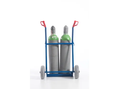 Flessenkar Draagvermogen 100Kg 2X20L-Fles Luchtbanden Ral5010 staal