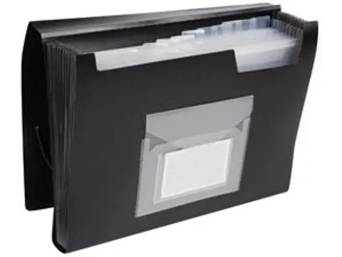 Voorordner A4 PP 13 Vaks Elastieksluiting Zwart