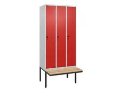 locker voor scheiding van kleding,HxBxD 2120x900x815mm,3vak