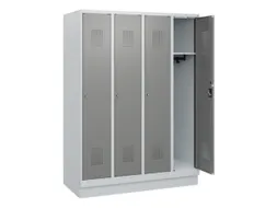 schoollocker,HxBxD 1630x1200x500mm,4vak,vak B 300mm,cil.-slot,sokkel