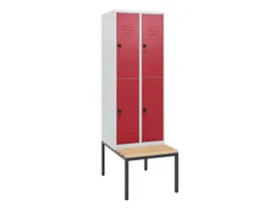 Dubbeldekse dekenkist,HxBxD 1950x600x815mm,2x2vak.,vak B 300mm