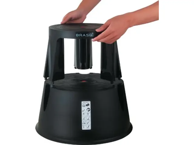 Tabouret Comfort, en plastique, noir