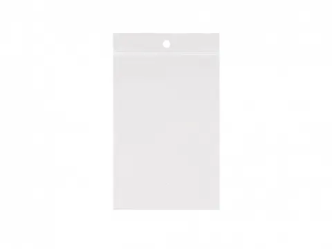 Gripsealzak 300x400mm Transparant 50 micron ldpe 5mm ophanggat