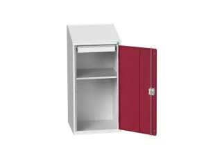lessenaarkast 1130x525x550mm 1 legbord RAL7035 + RAL3004 - 1