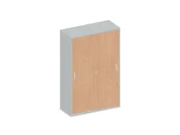 Schuifdeurkast 1540x1000x430mm Romp Lichtgrijs Decor Front Beuken