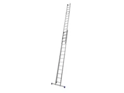 optrekladder,2x15,sporten,balk L 4,25-7,7m,2-dlg.,aluminium