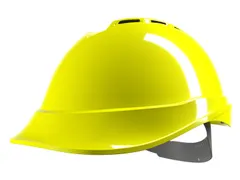 MSA V-Gard 200 veiligheidshelm met Push-Key binnenwerk Geel