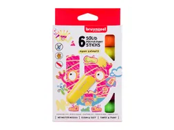 Verfstift Bruynzeel Kids assorti neon 6 stuks