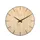 Wandklok Nextime Edge-Wood-Dome dia 35cm kunststof licht bruin streep