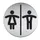 Infobord Pictogram Durable Toiletten Dames/heren Rond 83mm