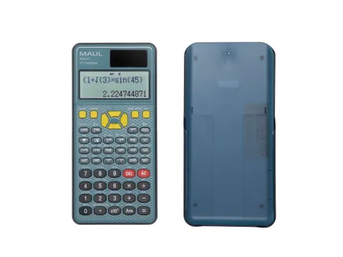Wetenschappelijk Bureaurekenmachine MSC 417 Solar Batterij blauw zwart