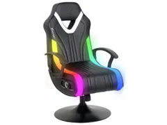 Xrocker Xr Fury Jr Gaming stoel zwart 023039 PU leer Neomotion RGB 2.1