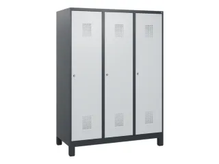 schoollocker,HxBxD 1630x1200x500mm,3vak,vak B 400mm,cil.-slot,voeten - 2