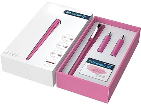 Giftbox Schneider Callissima roze, Vulpen met punt 1.1mm en extra penp