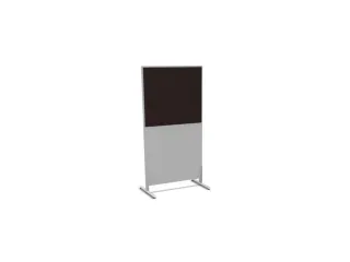 scheidingswand,HxB 1545x800mm,MP-lichtgrijs,BN2036-bruin - 2