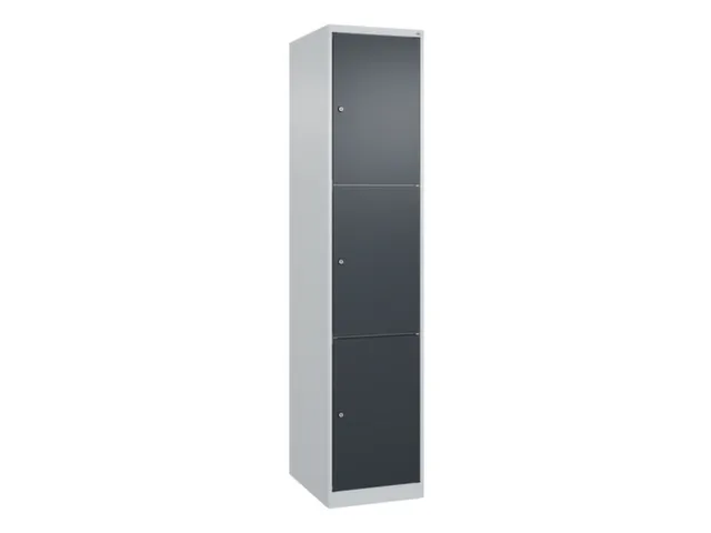 lockerkast,HxBxD 1850x400x500mm,1x3vakken,vak B 400mm,cil.-slot