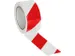 vloermarkeertape,PVC,rood/wit,band LxB 10mx50mm