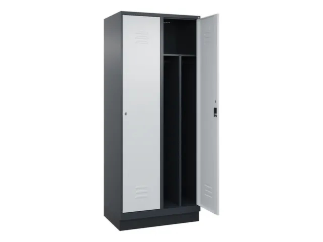 locker voor scheiding van kleding,HxBxD 1950x800x500mm,2vak