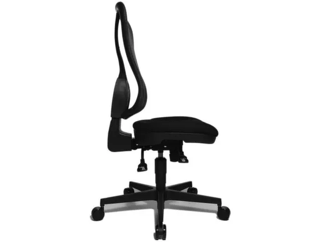 Siège Bureau Pivotant Assise Noir Dossier Mailles Noir