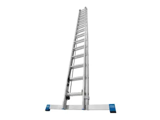 optrekladder,2x15,sporten,balk L 4,25-7,7m,2-dlg.,aluminium - 2